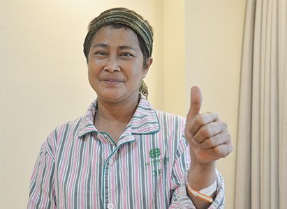 Mila, who was diagnosed with Stage IV Lung Cancer
