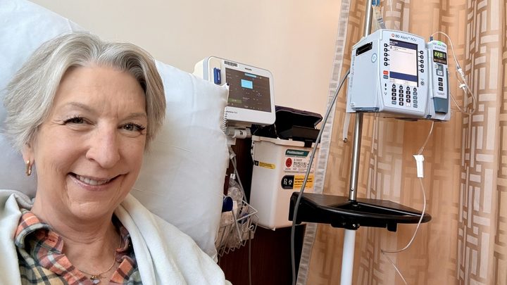 Maggie, who was diagnosed with Stage IV Non-Small Cell Lung Cancer