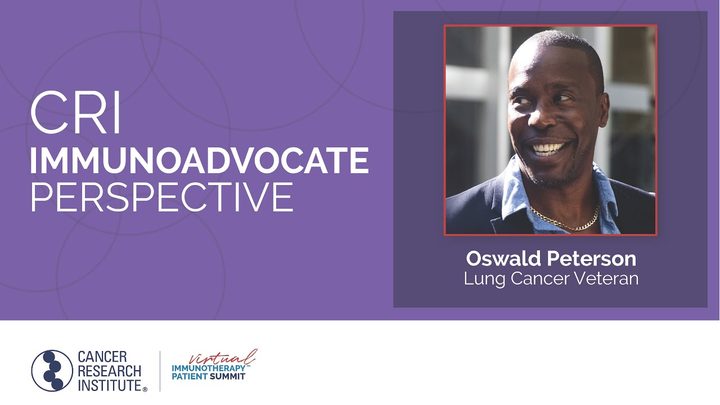 Oswald, who was diagnosed with Stage IV Lung Cancer