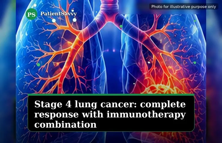 A patient, who was diagnosed with Stage IV Non-Small Cell Lung Cancer