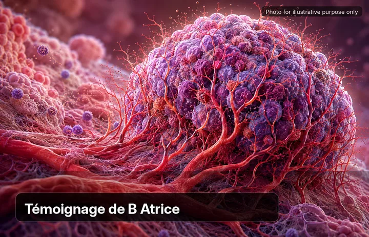 Béatrice, who was diagnosed with Stage I Breast Cancer