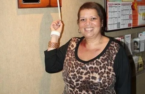 Iris, who was diagnosed with Stage IV Breast Cancer