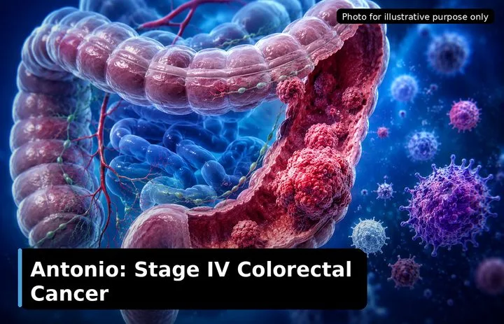Antonio, who was diagnosed with Stage IV Colorectal Cancer