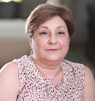 Janet, who was diagnosed with Stage IV Breast Cancer
