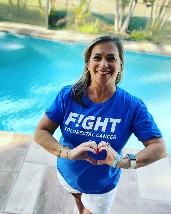Wendy, who was diagnosed with Stage III Colorectal Cancer