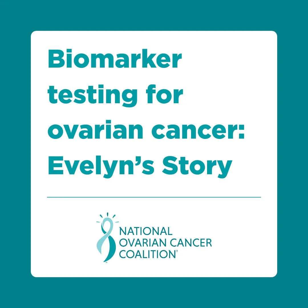 Evelyn, who was diagnosed with Stage IV Ovarian Cancer