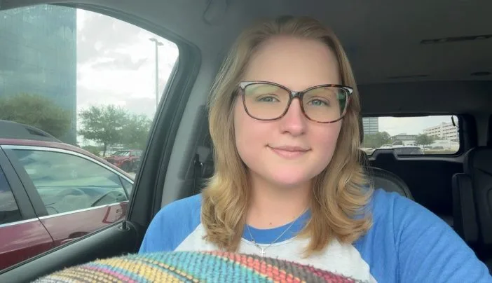 Caitlin, who was diagnosed with Stage II Ovarian Squamous Cell Carcinoma