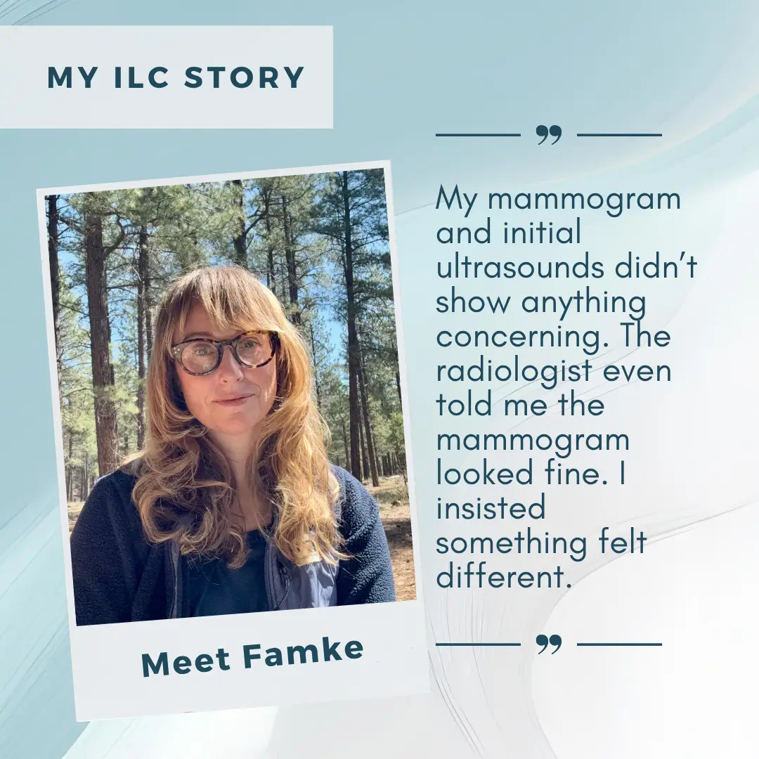 Famke, who was diagnosed with Stage III Invasive Lobular Carcinoma