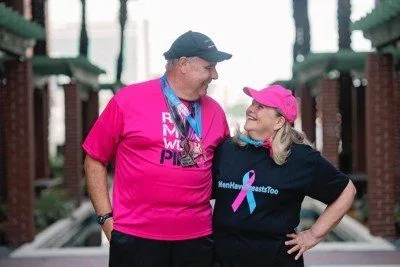 Jim, who was diagnosed with Breast Cancer