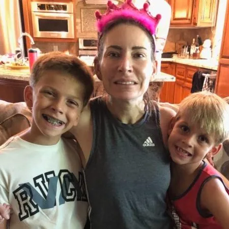 Rebecca, who was diagnosed with Stage IV Colorectal Cancer