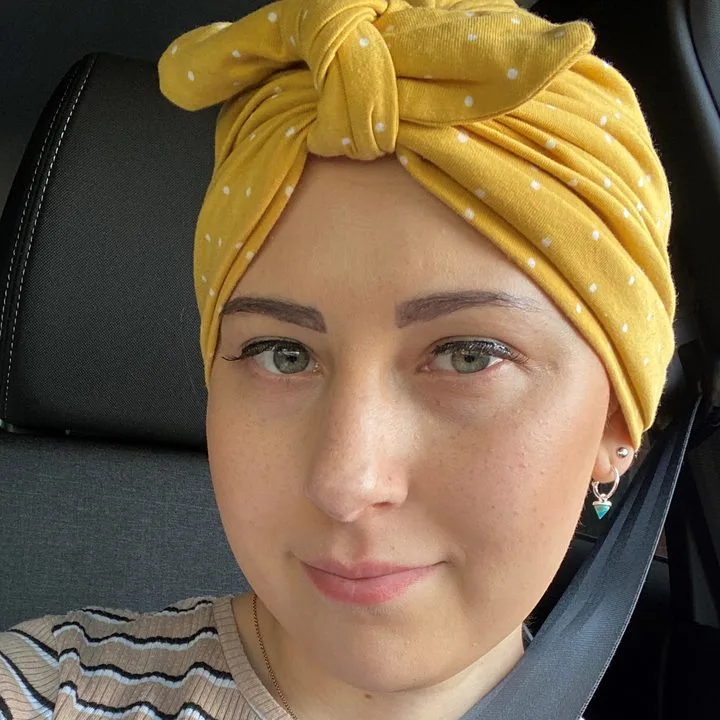 Lucy, who was diagnosed with Stage II Breast Cancer