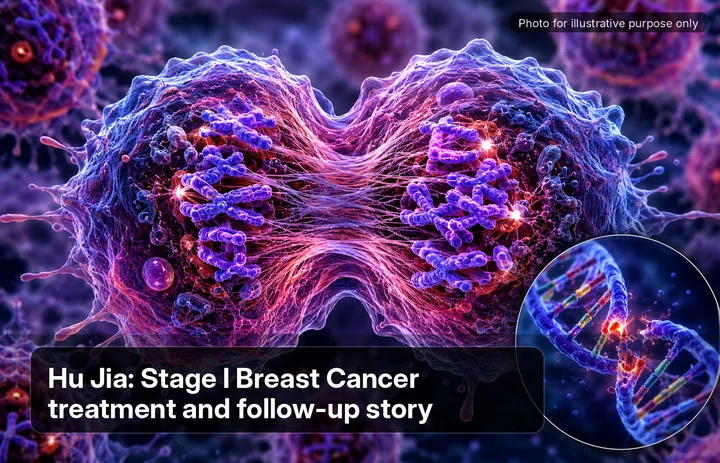 Hu, who was diagnosed with Stage I Breast Cancer