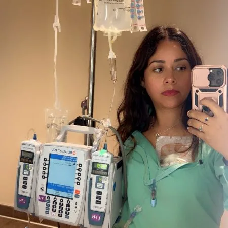 Karina, who was diagnosed with Stage III Colorectal Cancer