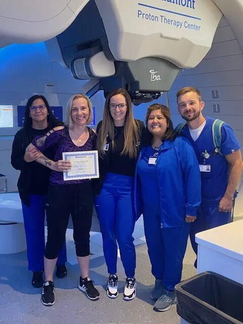 Amy, who was diagnosed with Stage III Colorectal Cancer
