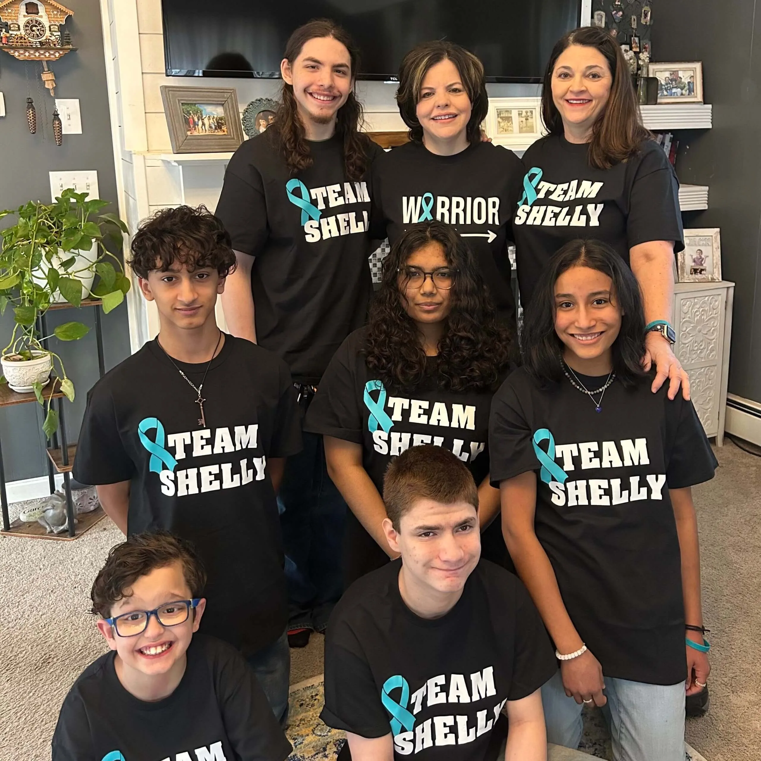 Shelly, who was diagnosed with Stage III Ovarian Cancer
