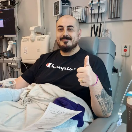 Esteban, who was diagnosed with Stage IV Colorectal Cancer