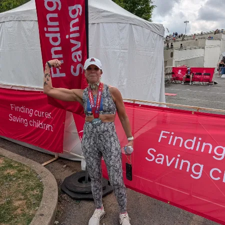Janine, who was diagnosed with Colorectal Cancer