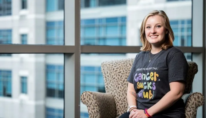 Olivia, who was diagnosed with Stage IV Inflammatory Breast Cancer