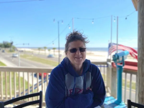 Bobbi, who was diagnosed with Stage IV Colorectal Cancer