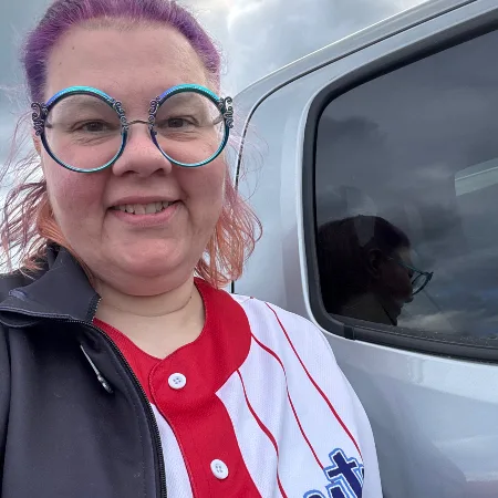 Julie, who was diagnosed with Colorectal Cancer