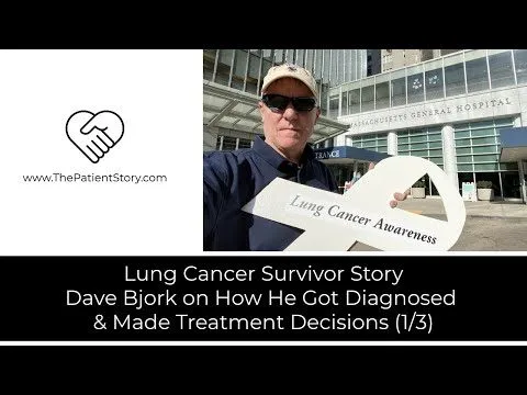Dave, who was diagnosed with Stage I Lung Cancer